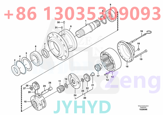 VOLVO EC360C EXCAVATOR Swing gearbox None 8287264-None NoneNone SN-110531