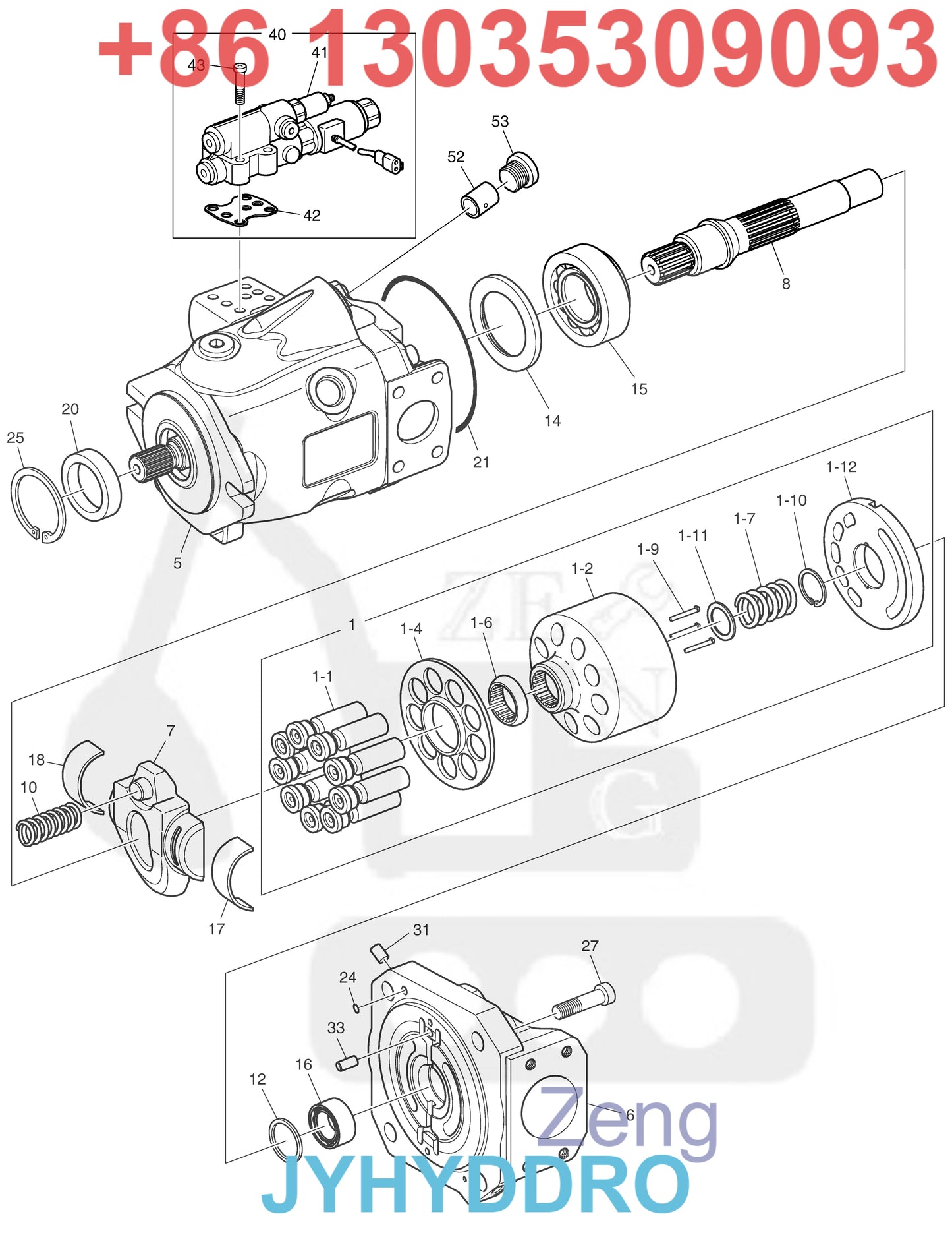 DOOSAN DX300LC-3 EXCAVATOR 400911-00048 FAN PUMP