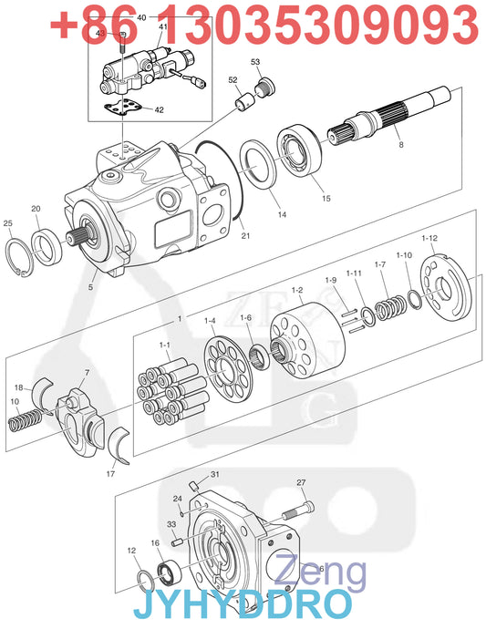 DOOSAN DX300LC-3 EXCAVATOR 400911-00048 FAN PUMP