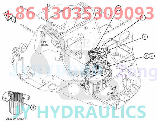CATERPILLAR CAT323D2 EXCAVATOR 464-8726 465-5180 467-1393 SWING MOTOR MTG GP PARTS