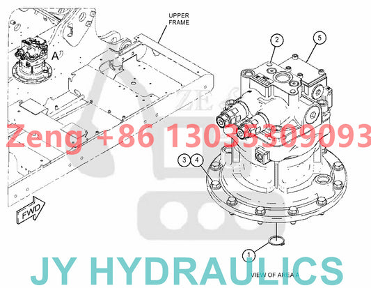 Caterpillar CAT320 CAT320GC CAT323 excavator 488-3075 489-3486 489-3487 515-6105 swing motor parts