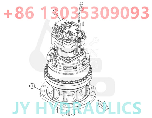 CATERPILLAR CAT349 CAT352 EXCAVATOR 521-3866 522-6897 522-6898 521-3867 522-6899 522-6900 SWING MOTOR PARTS