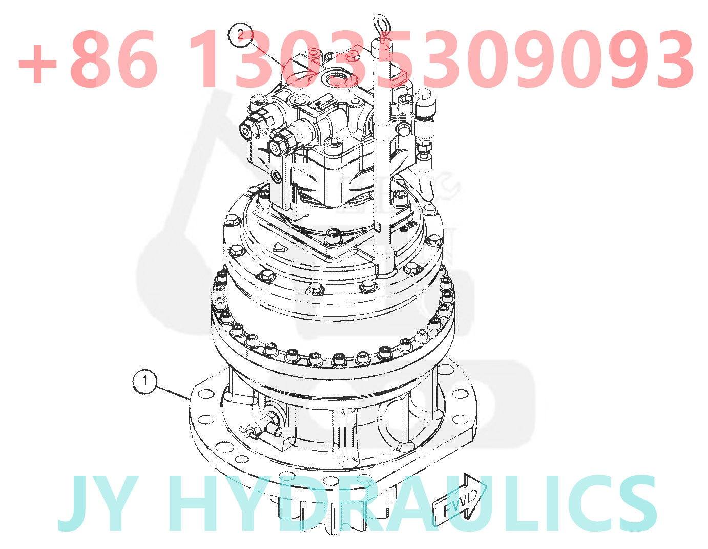 CATERPILLAR CAT349 CAT352 EXCAVATOR 521-3866 522-6897 522-6898 521-3867 522-6899 522-6900 SWING MOTOR ROTARY GROUP AND SPARE PARTS