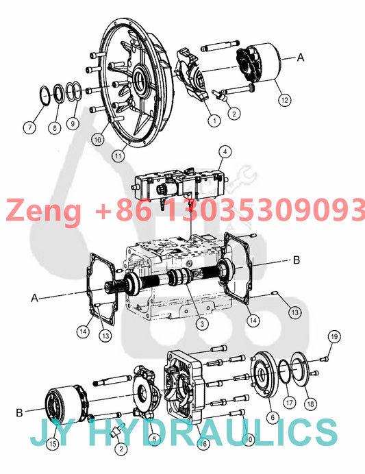 Caterpillar CAT320 CAT320E CAT323 excavator 489-3484 514-4877 531-9886 543-3687 hydraulic pump parts