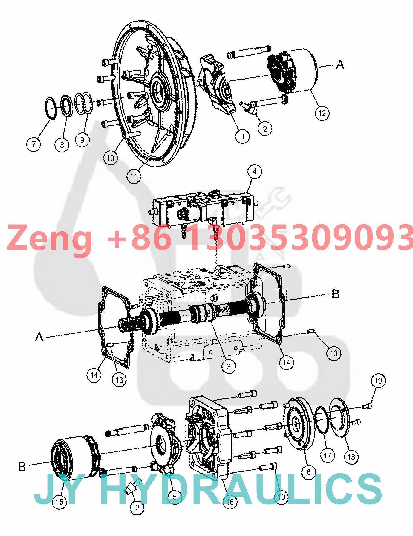 Caterpillar CAT320 CAT320E CAT323 excavator 489-3484 514-4877 531-9886 543-3687 hydraulic pump rotary group