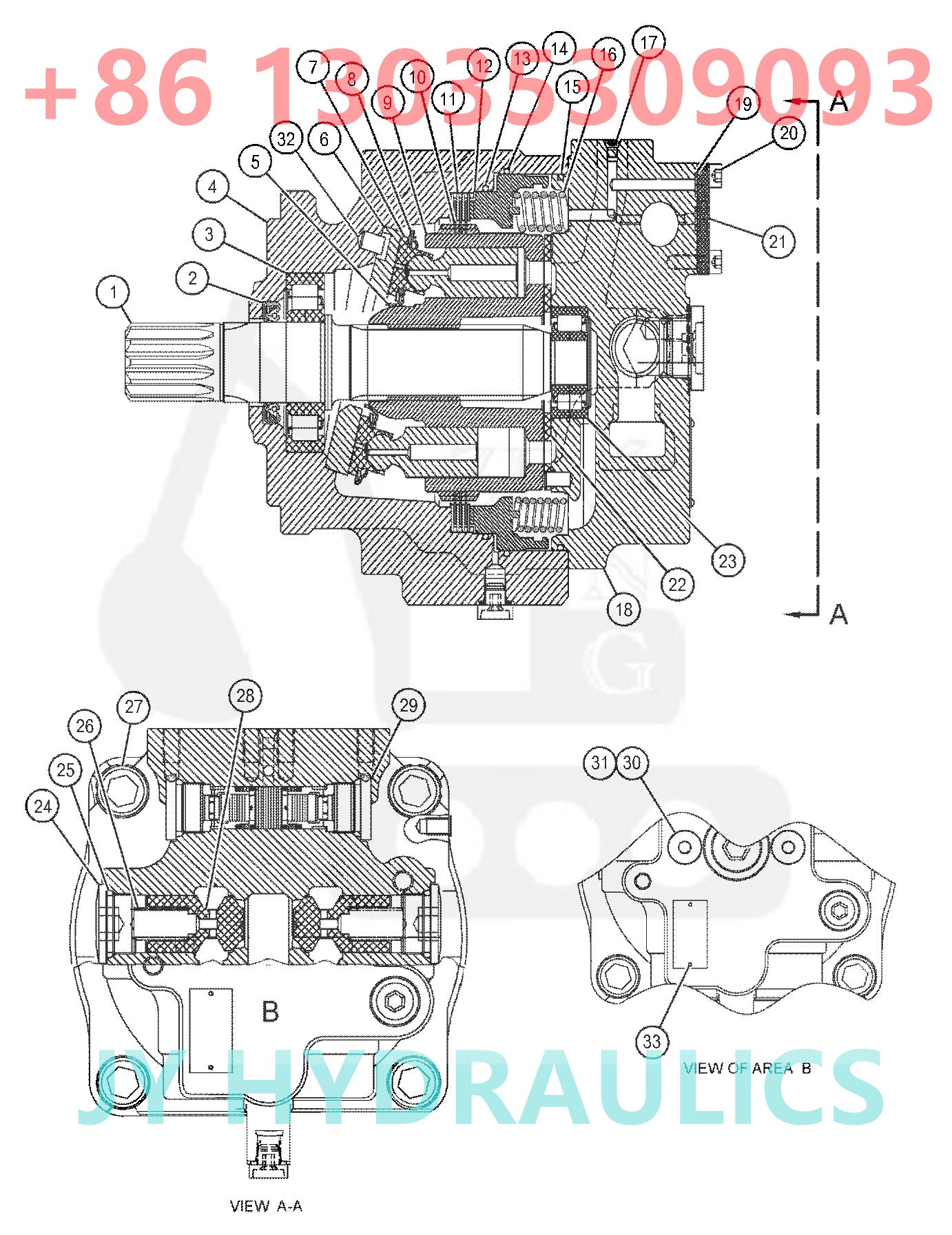 CATERPILLAR CAT349 CAT352 EXCAVATOR 521-3866 522-6897 522-6898 521-3867 522-6899 522-6900 SWING MOTOR ROTARY GROUP AND SPARE PARTS