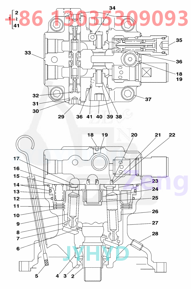 CASE CX130 EXCAVATOR LJ00721 SWING MOTOR ROTARY GROUP