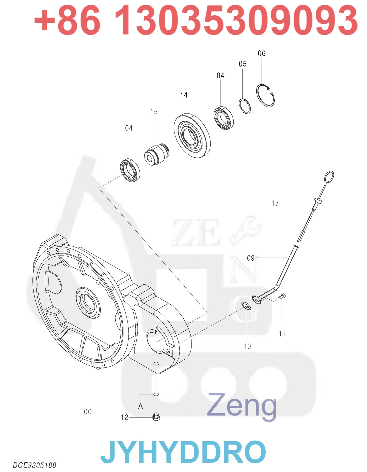HITACHI ZX350LC-5B ZX350LCN-5B EXCAVATOR 9305188 9305189 9300615 YB60000171 YB6000088 HYDRAULIC PUMP PARTS