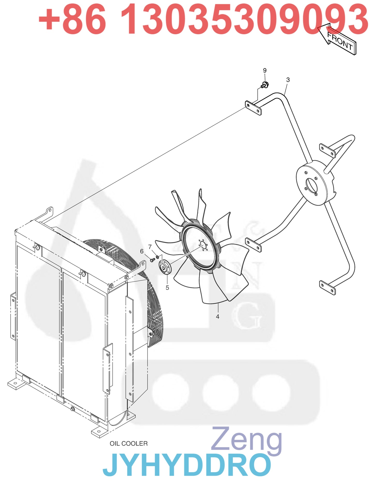 DOOSAN DX300LC-3 EXCAVATOR 400911-00048 FAN PUMP