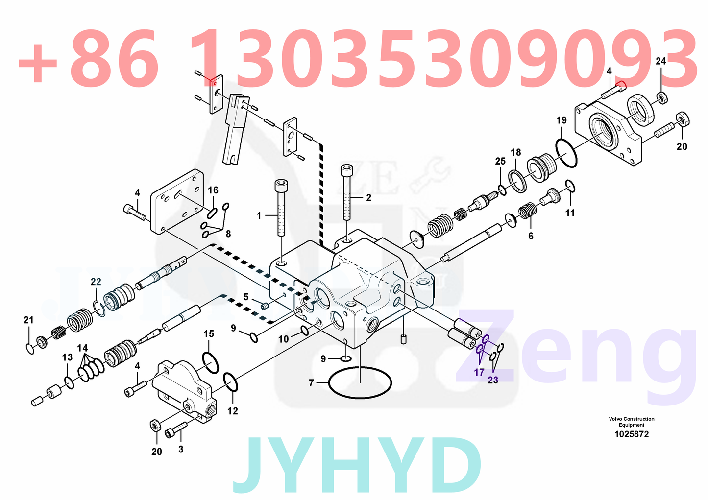 VOLVO VOE14549798 VOE14566480 VOE14566659 VOE14616188 HYDRAULIC PUMP PARTS
