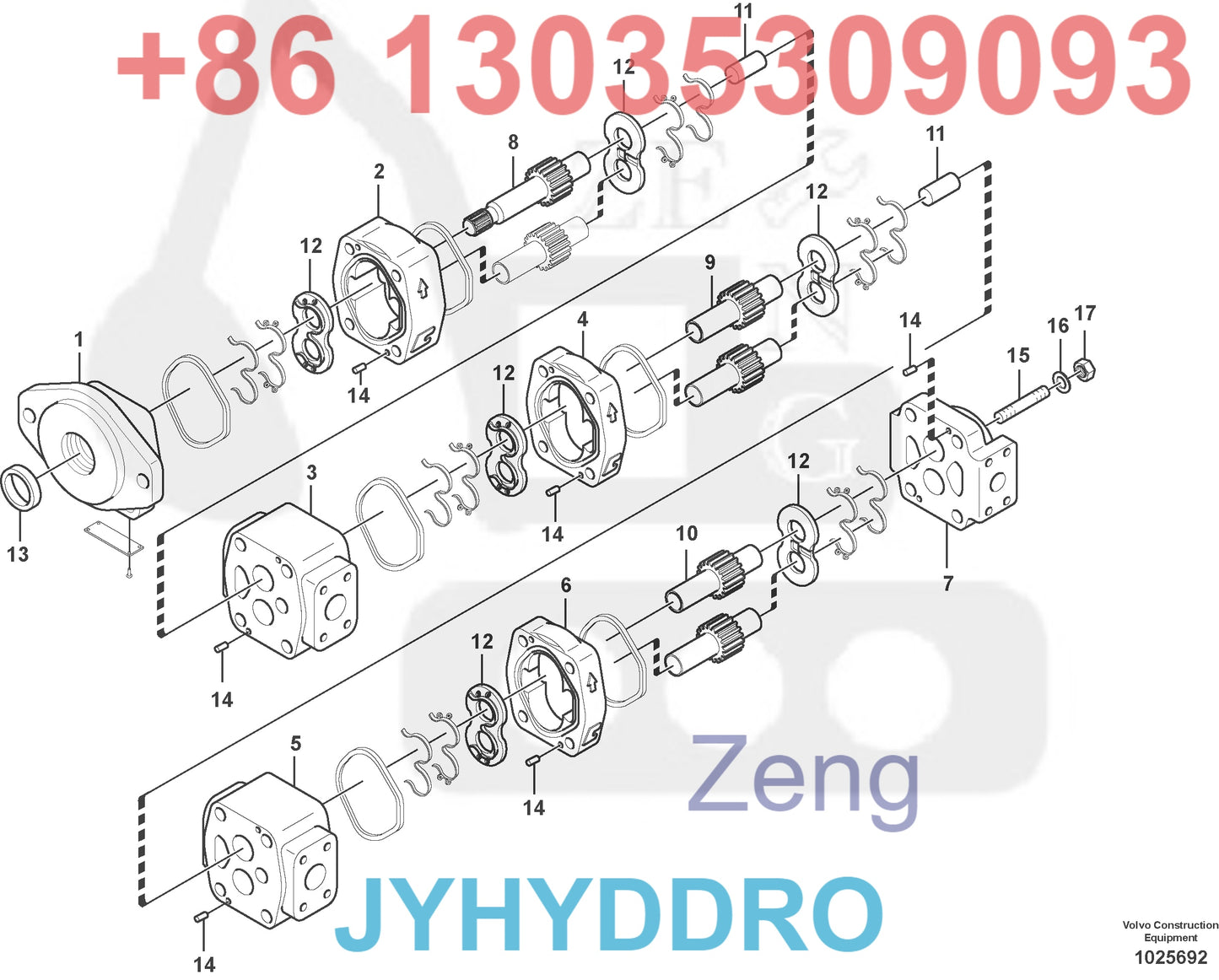 VOE14515182 GEAR PUMP