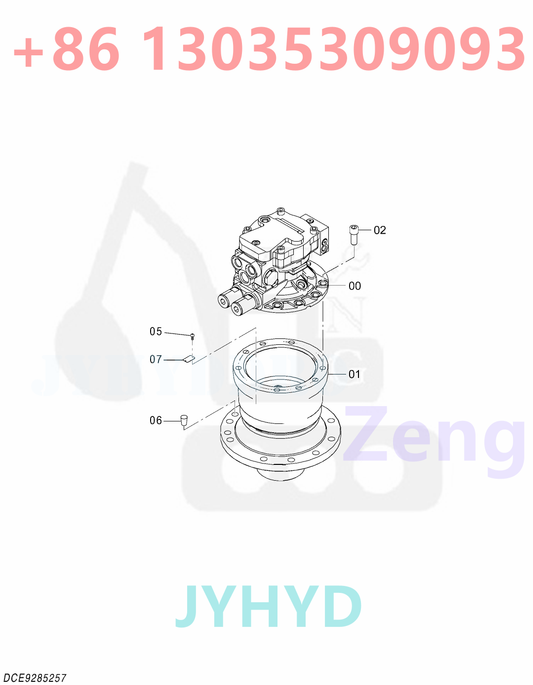 HITACHI ZX70-3 EXCAVATOR SWING REDUCTION GEAR