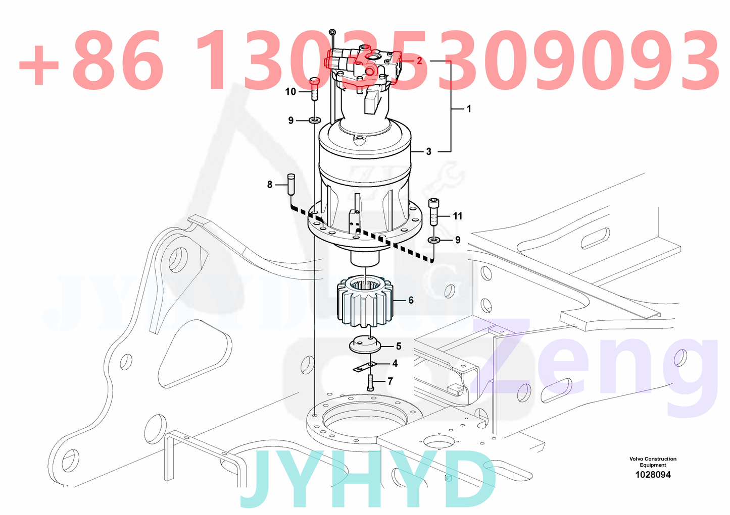 VOLVO VOE14573100 VOE14625697 VOE14596601 SWING MOTOR ROTARY GROUP AND SPARE PARTS