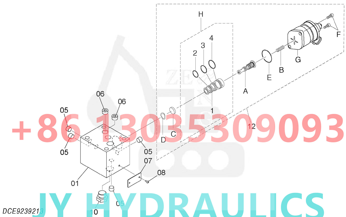 HITACHI ZX670LC-5G ZX670LCH-5G ZX670LCR-5G ZX870-5G ZX870H-5G ZX870LC-5G ZX870LCR-5G EXCAVATOR YB60000246 9298855  HYDRAULIC PUMP PARTS