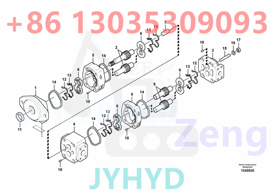 VOLVO VOE14530502 FAN PUMP