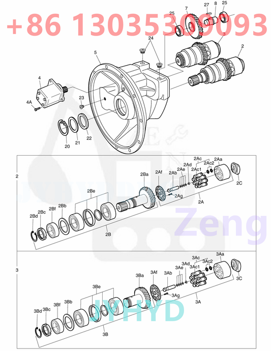 DOOSAN 400914-00366 400914-00366A 400914-00366B *NA00911 HYDRAULIC PUMP PARTS