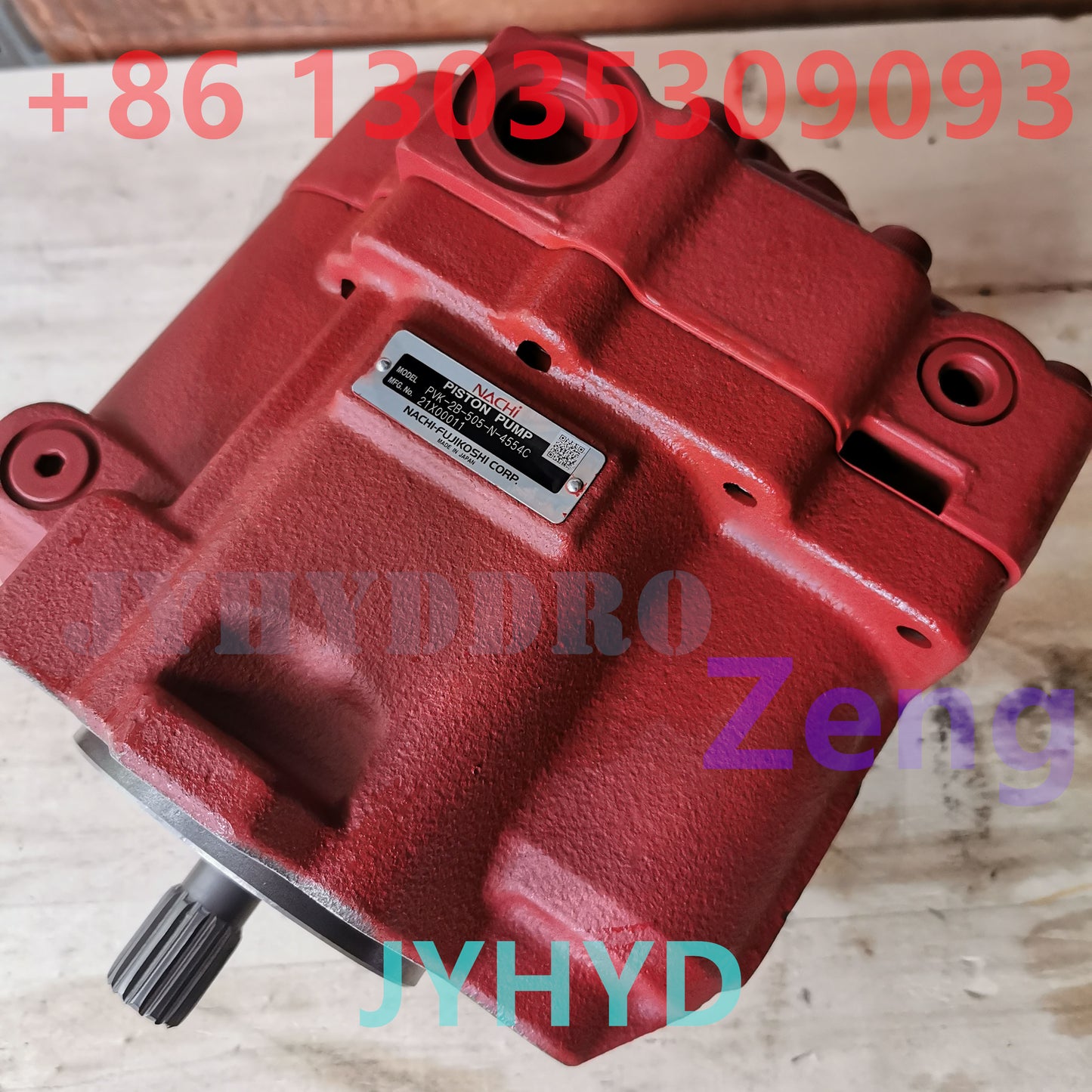 NACHI PVK-2B-505-N-4554C 21X00011 HYDRAULIC PISTON PUMP
