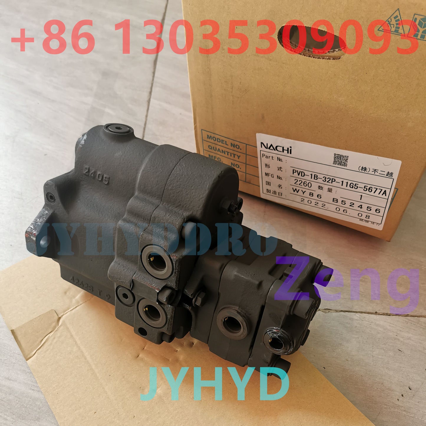 NACHI PVD-1B-32P-11G5-5677A 21500007 HYDRAULIC PISTON PUMP