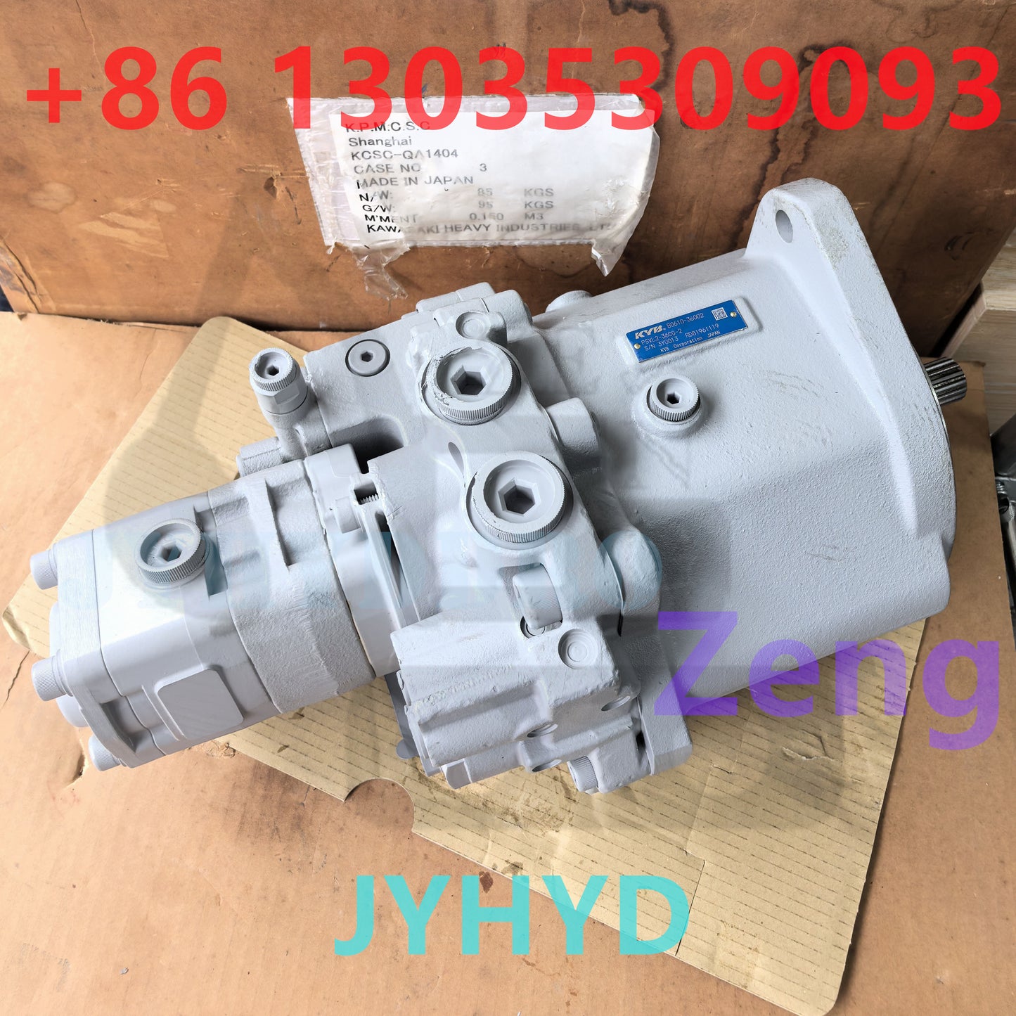 KAYABA PSVL2-36CG-2 B0610-36002 3Y0013 RD81961119 HYDRAULIC PISTON PUMP