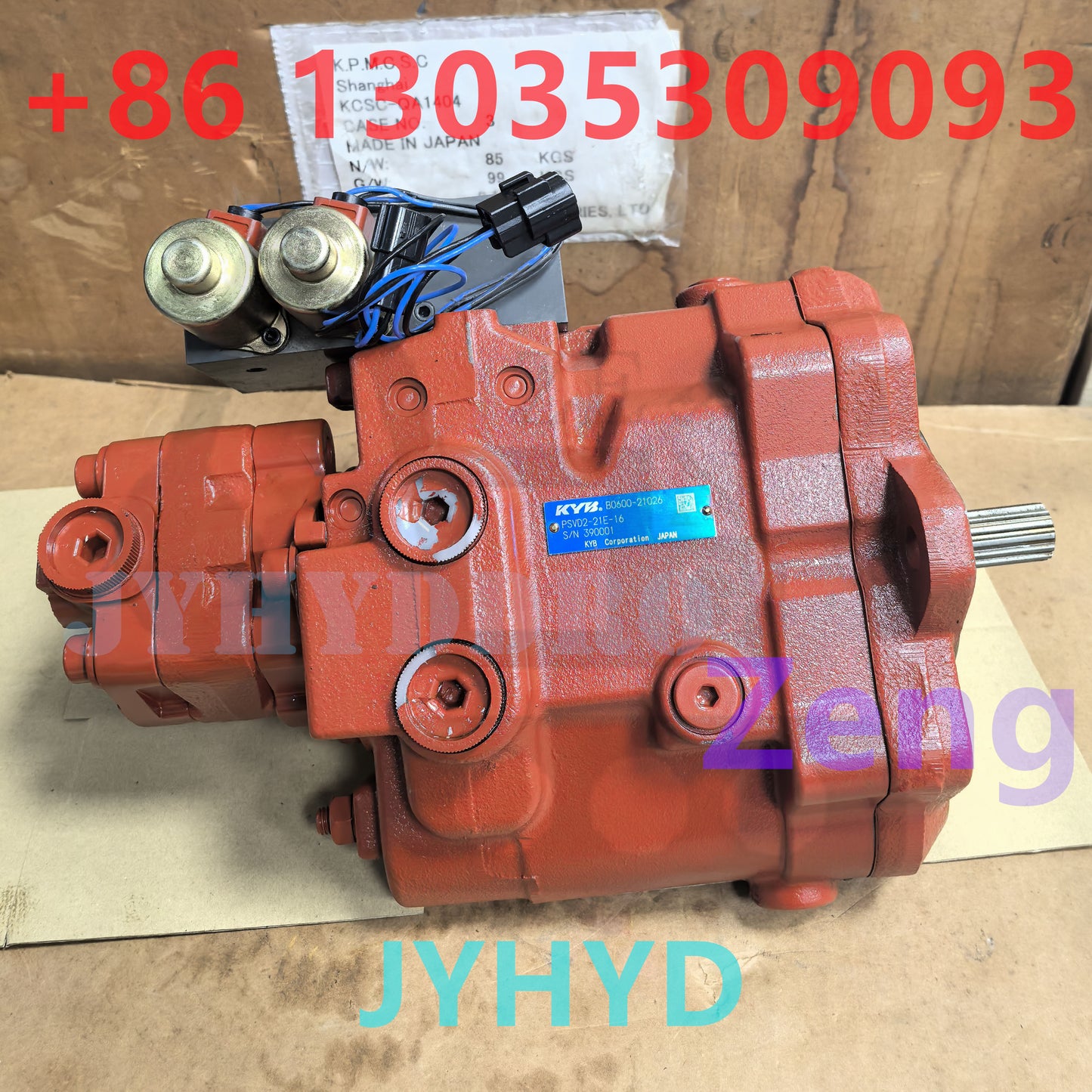 KAYABA PSVD2-21E-16 B0600-21026 390005 HYDRAULIC PISTON PUMP