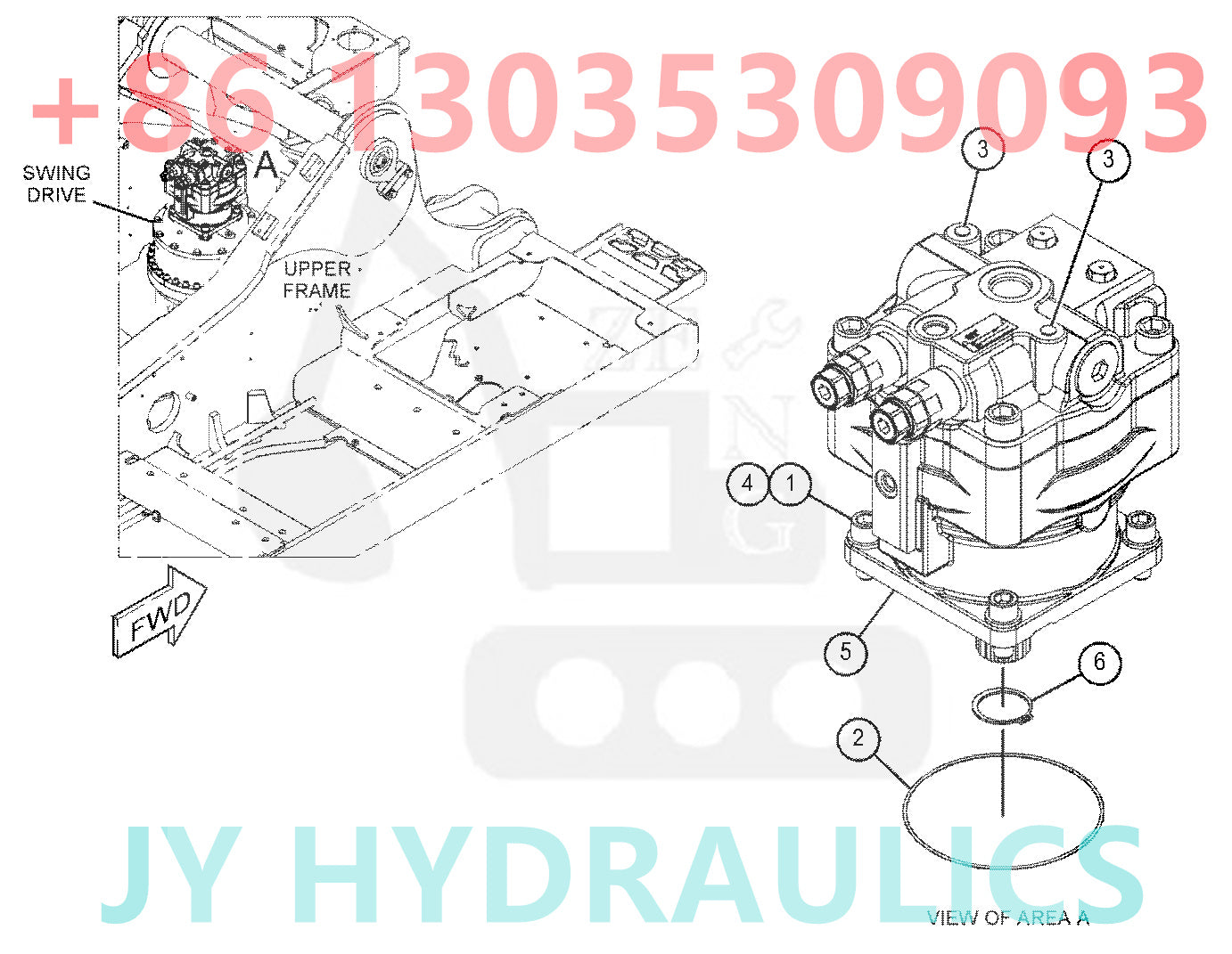 CATERPILLAR CAT349 CAT352 EXCAVATOR 521-3866 522-6897 522-6898 521-3867 522-6899 522-6900 SWING MOTOR ROTARY GROUP AND SPARE PARTS