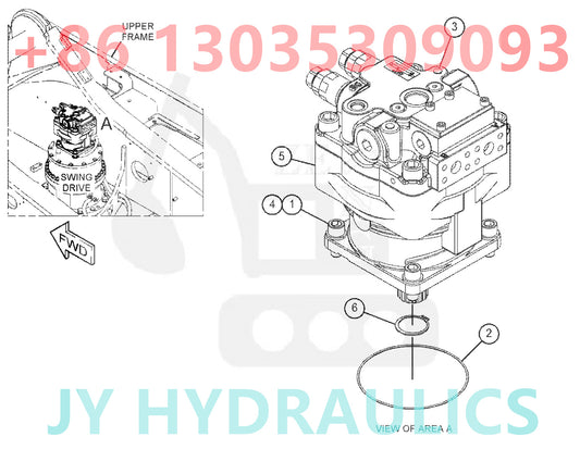 CATERPILLAR CAT349 CAT352 EXCAVATOR 521-3866 522-6897 522-6898 521-3867 522-6899 522-6900 SWING MOTOR ROTARY GROUP