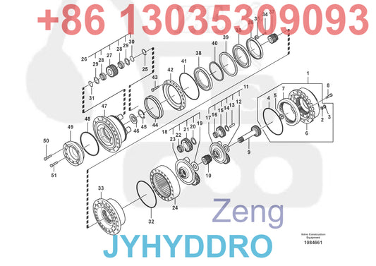 VOLVO EC700B EXCAVATOR Travel gearbox 8279230,SN -10466-None VOE8279230 `