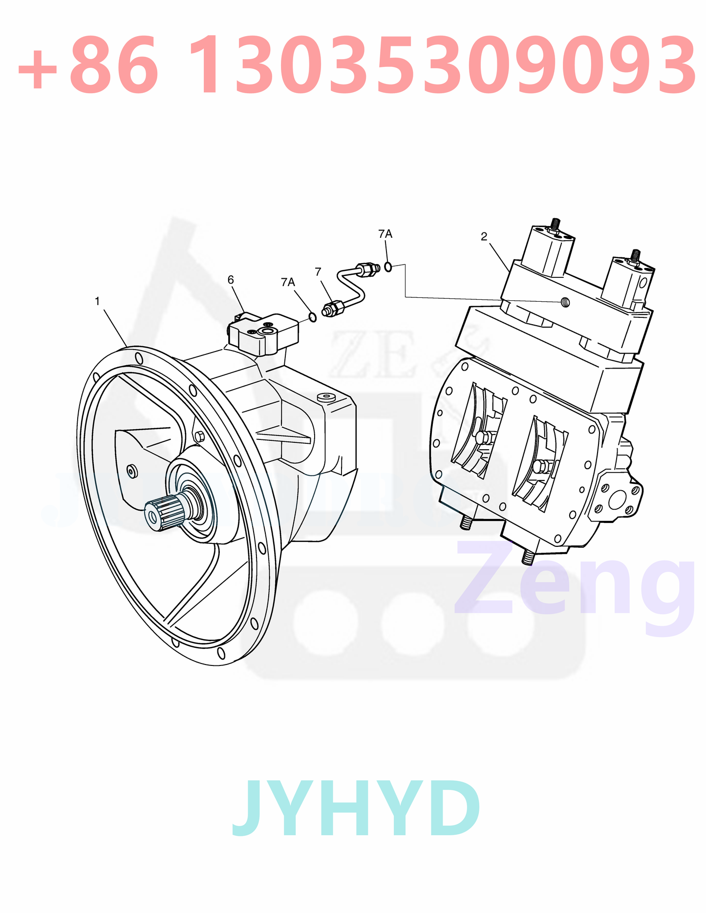 DOOSAN 400914-00250 K1004523B HYDRAULIC PUMP ROTARY GROUP AND SPARE PARTS