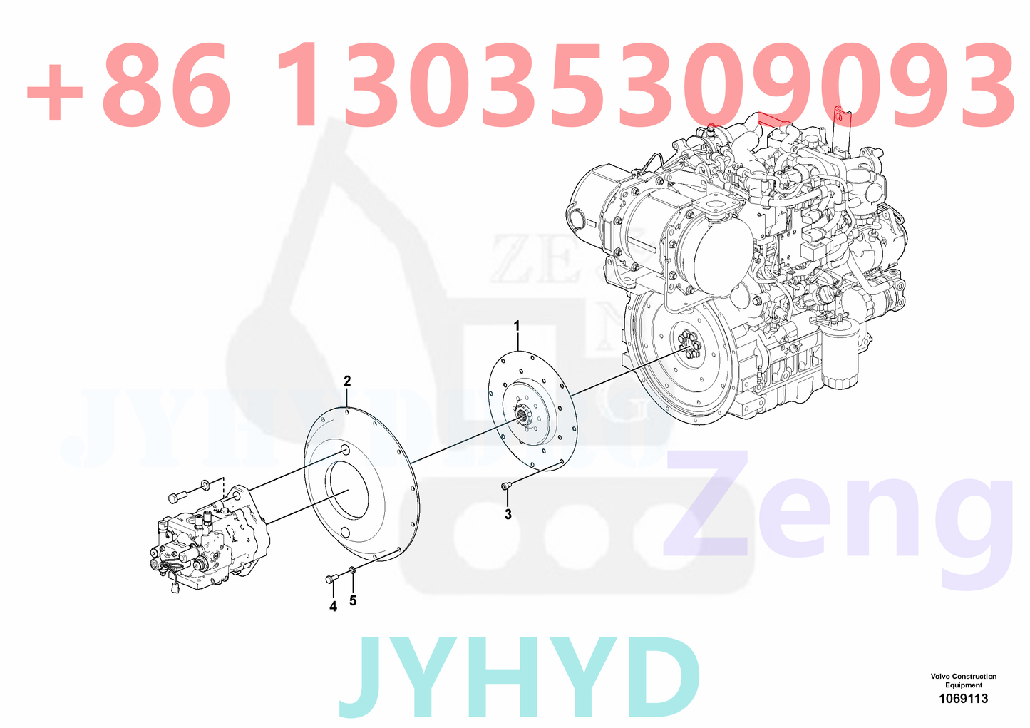 VOLVO VOE14675391 VOE14723835 HYDRAULIC PUMP ROTARY GROUP AND SPARE PARTS