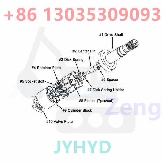 REXROTH A6V160 HYDRAULIC MOTOR PARTS
