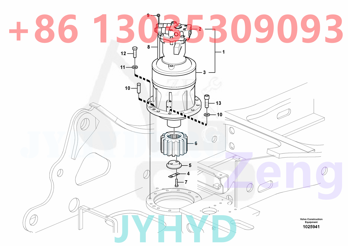 VOLVO VOE14573100 VOE14625697 VOE14596601 SWING MOTOR ROTARY GROUP AND SPARE PARTS