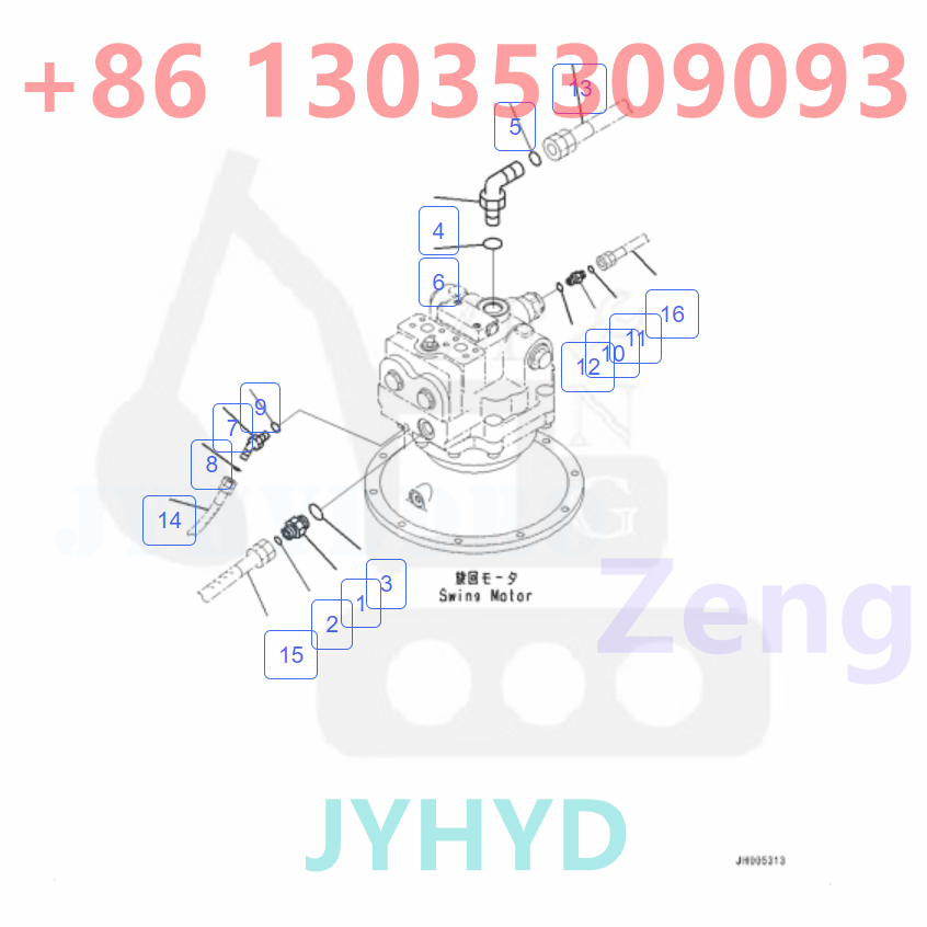 KOMATSU 706-7K-01150 706-7K-03150 SWING MOTOR ROTARY GROUP