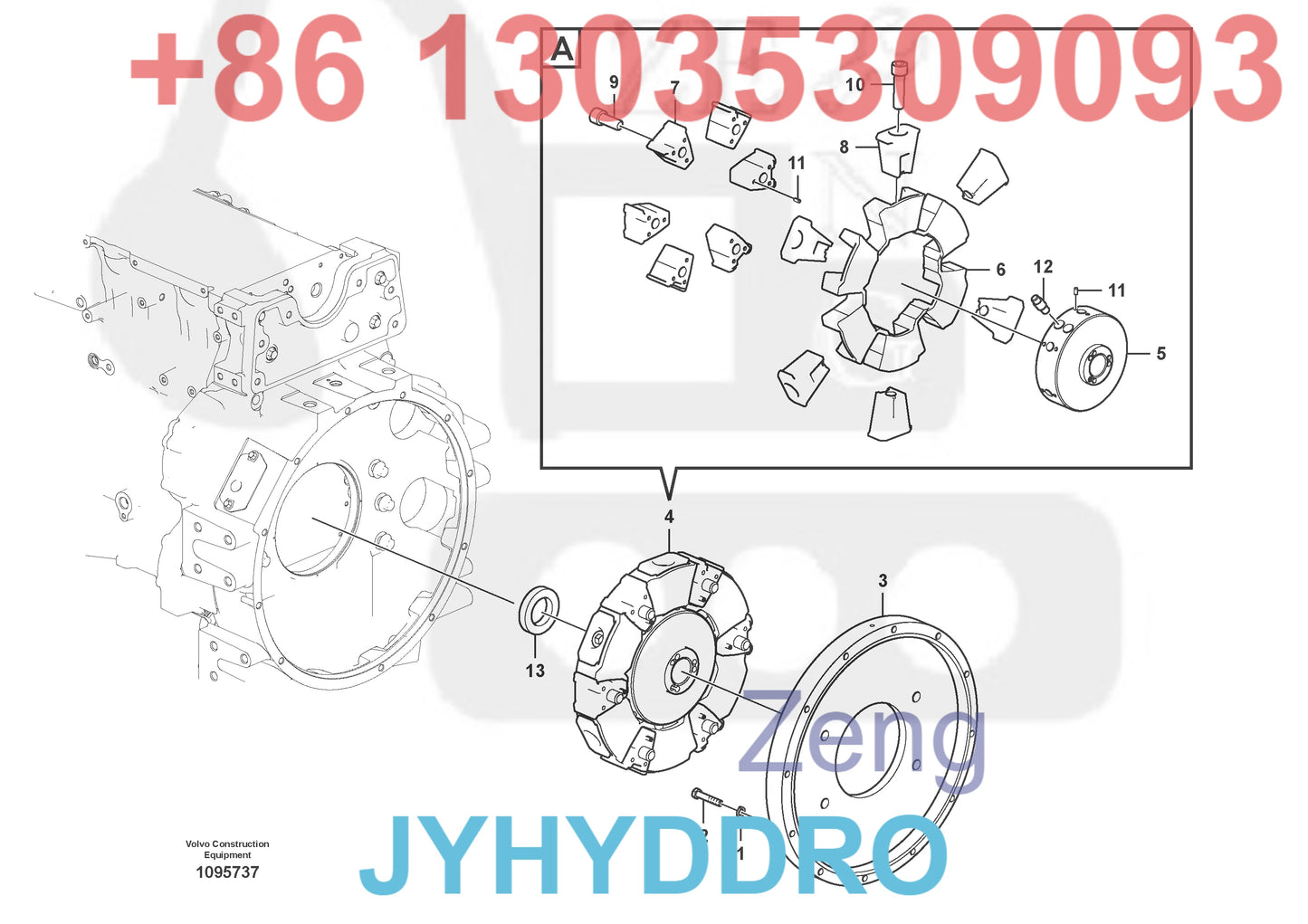 VOLVO EC700B EXCAVATOR VOE14522561 VOE14621492 VOE14656476 HYDRAULIC PUMP PARTS