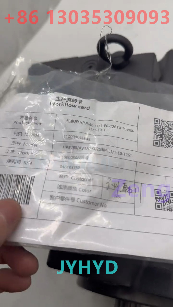 HENGLI HP3V80 HYDRAULIC PISTON PUMP
